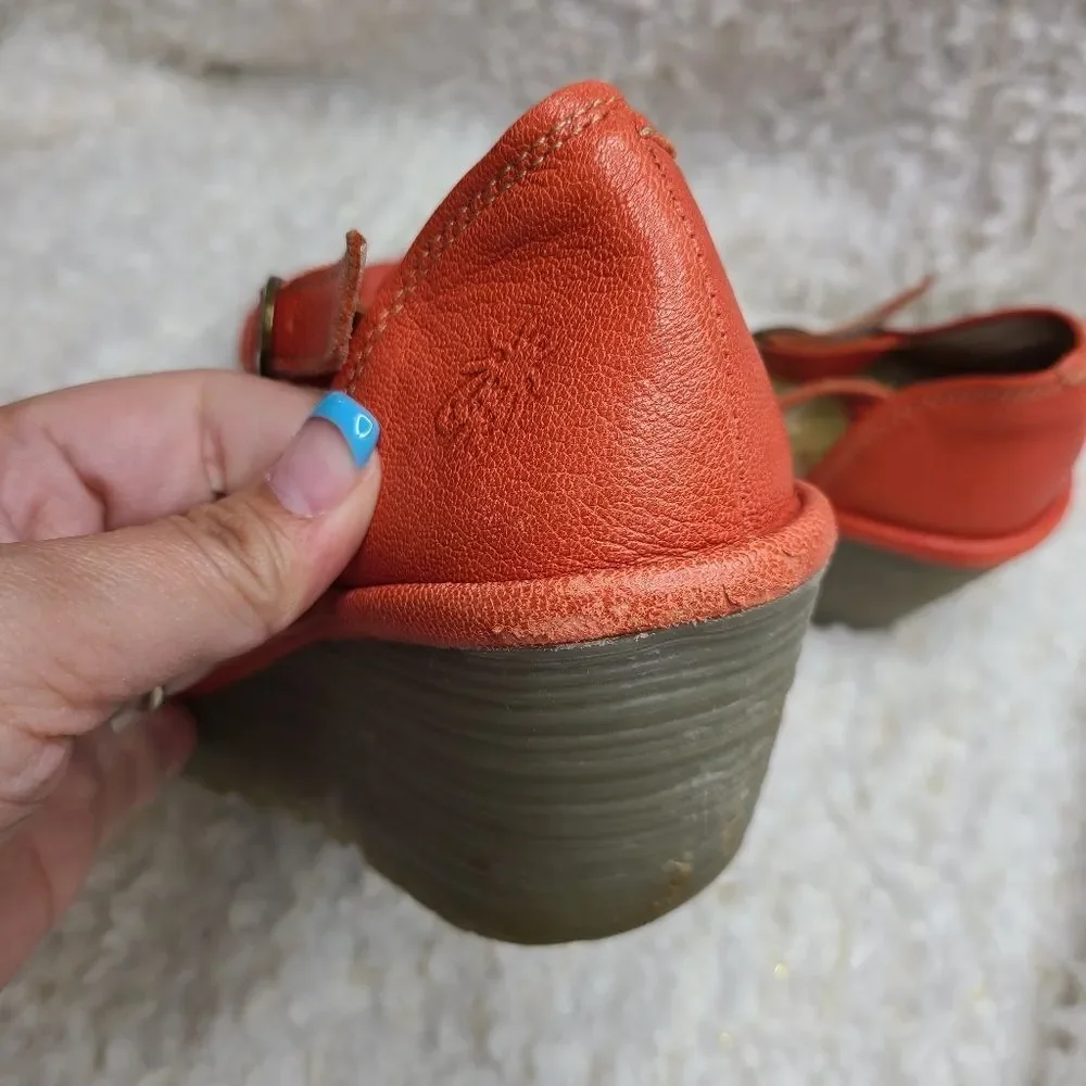 Fly London Ankle Strap Wedge Sandals sz‎ 37